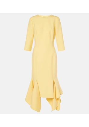 Oscar de la Renta Wool-blend midi dress