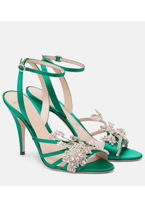 Valentino Garavani Ladycrush 100 embellished satin sandals