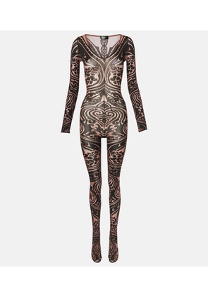 Wolford x Etro Tattoo paisley catsuit