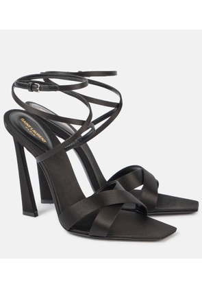 Saint Laurent Corinne 110 satin crepe sandals
