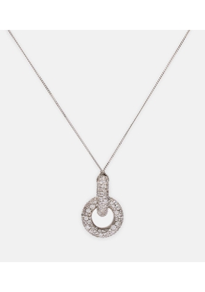Max Mara Embellished pendant necklace