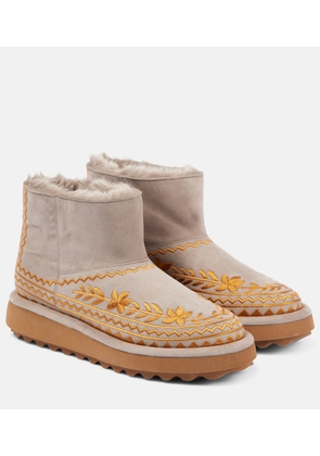 Clergerie Zarina shearling-lined suede snow boots