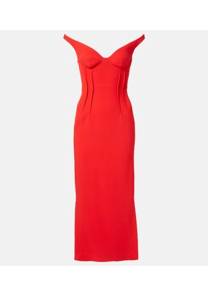 David Koma Off-shoulder midi dress