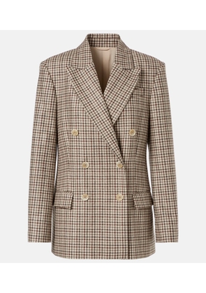 Brunello Cucinelli Checked virgin wool blazer