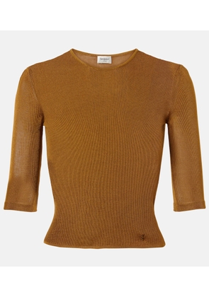 Saint Laurent Cassandre knitted top