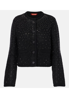 Altuzarra Tina crystal-embellished boucle jacket