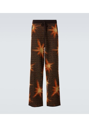 Dries Van Noten Printed wool-blend sweatpants