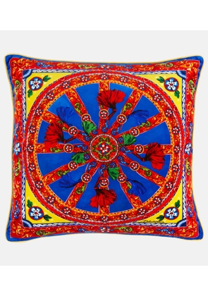 Dolce&Gabbana Casa Carretto Siciliano Medium velvet cushion