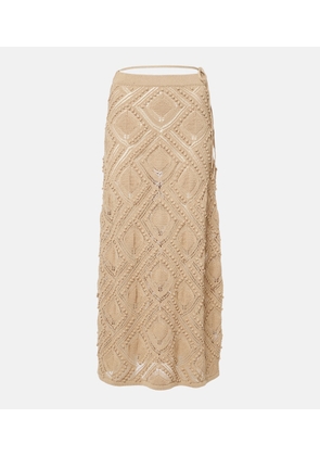 Xu Zhi Crochet lace maxi skirt