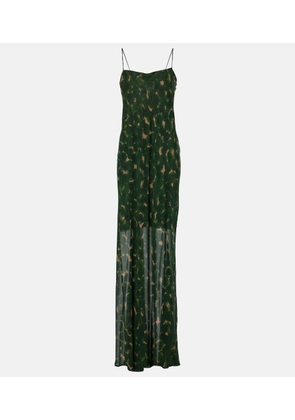 Dries Van Noten Deryl floral silk gown