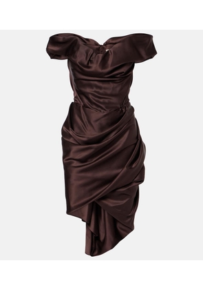 Vivienne Westwood Nova Cora asymmetric satin minidress