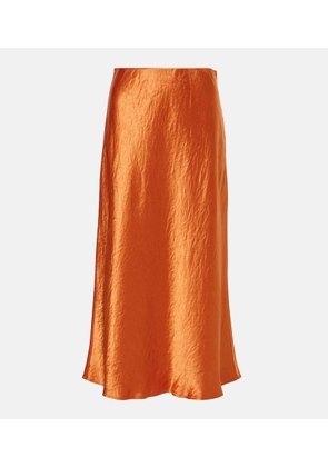 Max Mara Leisure Alessio satin midi skirt