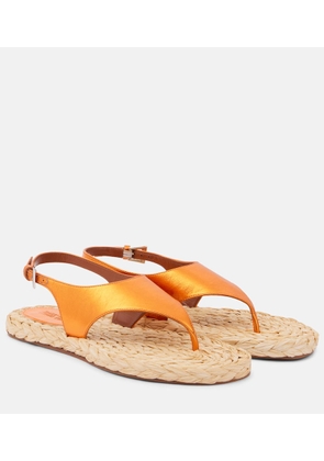 Paris Texas Amalfi metallic leather thong sandals
