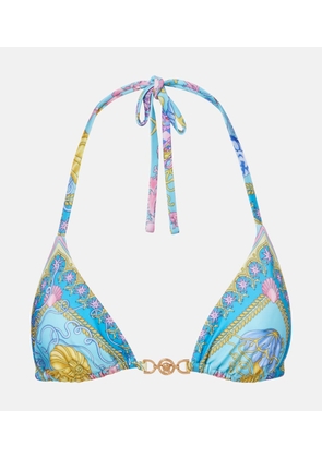 Versace Medusa printed triangle bikini top