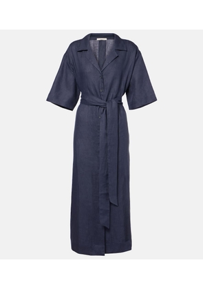 Asceno Larnaca linen midi dress