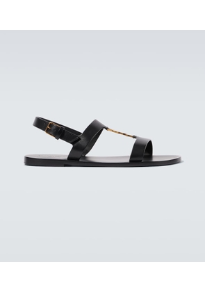 Saint Laurent Cassandre leather sandals