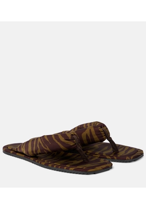 The Attico Indie zebra-print thong sandals