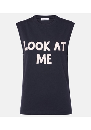 JW Anderson Printed cotton jersey tank top
