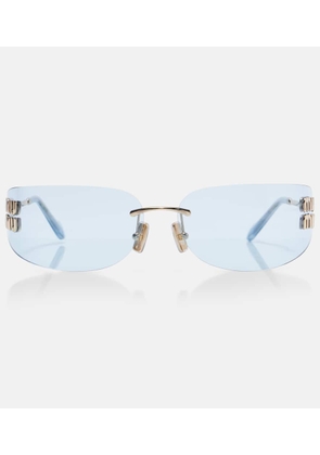 Miu Miu Logo rectangular sunglasses