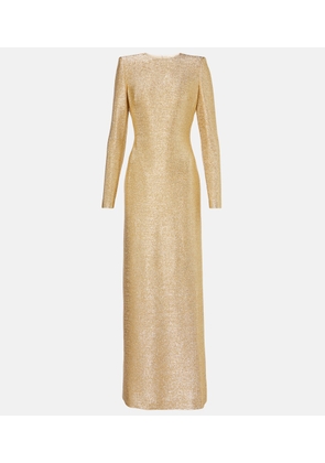 Oscar de la Renta Lame gown