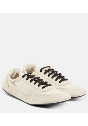 Prada Collapse Re-Nylon suede-trimmed sneakers