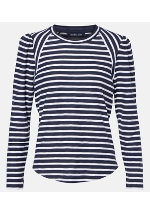 Veronica Beard Striped cotton jersey top