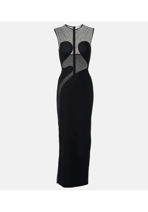 Alaia Paneled maxi dress