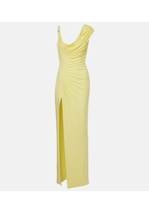 Versace Medusa '95 draped crepe jersey maxi dress