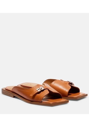 Ganni Butterfly faux leather slides