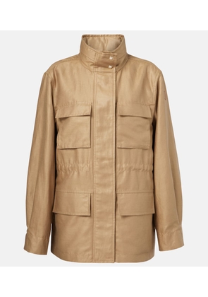 Moncler Agax linen and cotton jacket