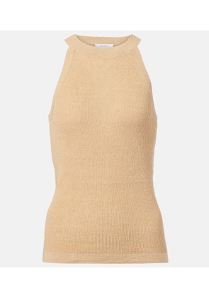 Max Mara Lolly linen and silk-blend top