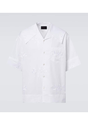 Simone Rocha Embroidered cotton shirt