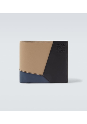 Loewe Puzzle colorblocked leather bifold wallet