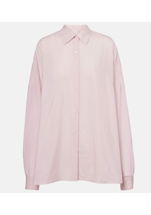 Dries Van Noten Striped cotton-blend shirt