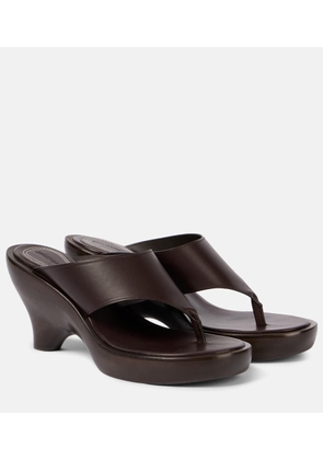 Zimmermann Wild 95 leather wedge mules