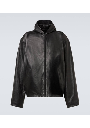 Balenciaga Hooded leather blouson