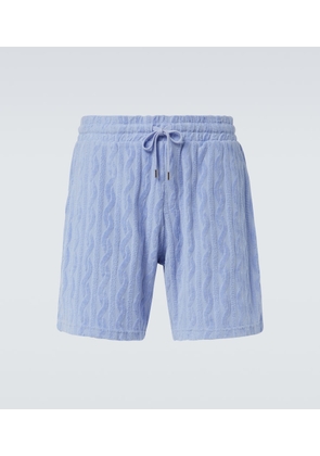 Frescobol Carioca Augusto cotton terry jacquard shorts