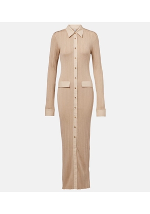Toteme Ribbed-knit shirt dress