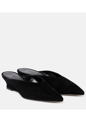 Le Monde Beryl Suede wedge mules
