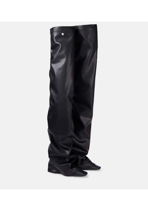 The Attico Robin faux leather over-the-knee boots
