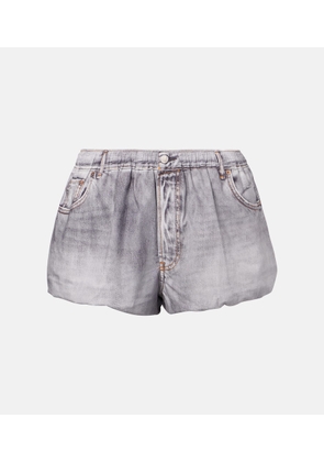Acne Studios Trompe l'oil cotton shorts