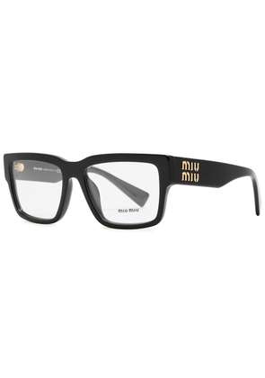 Miu Miu Wayfarer-style Optical Glasses - Black - One Size