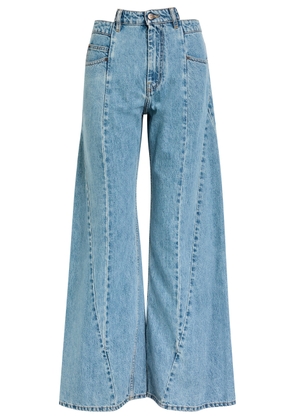 Maison Margiela Asymmetric Wide-leg Jeans - Denim - 38 (UK6 / XS)