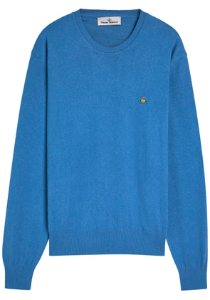 Vivienne Westwood Alex Logo Wool and Cashmere-blend Jumper - Blue - M