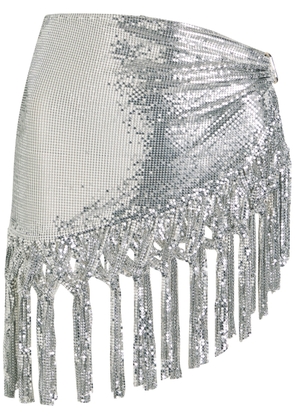 Rabanne Mesh Aluminium Belt - Silver - One Size