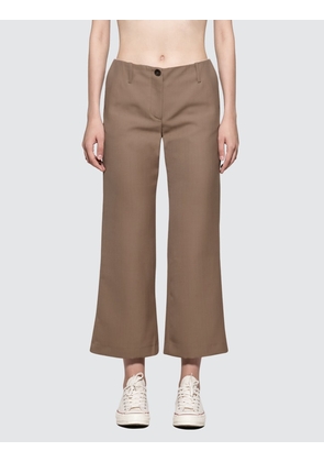 Slightly Flared Cropped Trousers