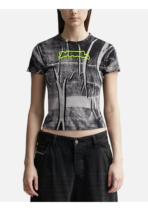 T-Uncutie-Long-N5 T-shirt with creased print