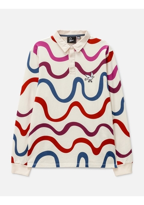 colored soundwave polo shirt