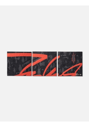 Maharishi Relective Fu Tag Triptych (2001)
