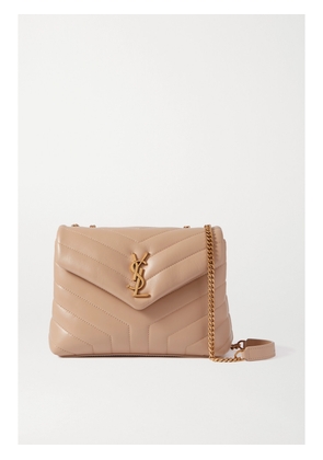 SAINT LAURENT - Loulou Small Quilted Leather Shoulder Bag - Neutrals - One size